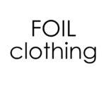 Foil clothing: blue and cream print silky dress