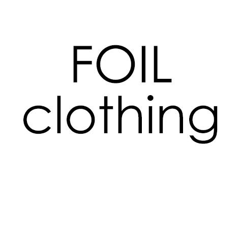 Foil Clothing: navy crinkle blouse