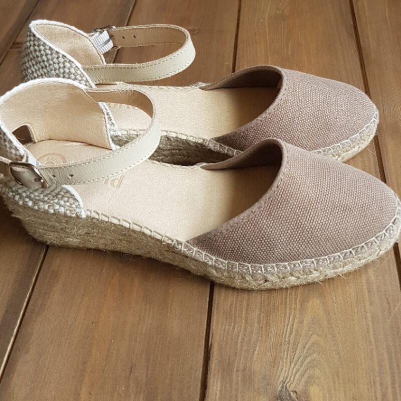 Taupe on sale espadrille wedges