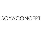 soya concept: petrol blue and grey check coat
