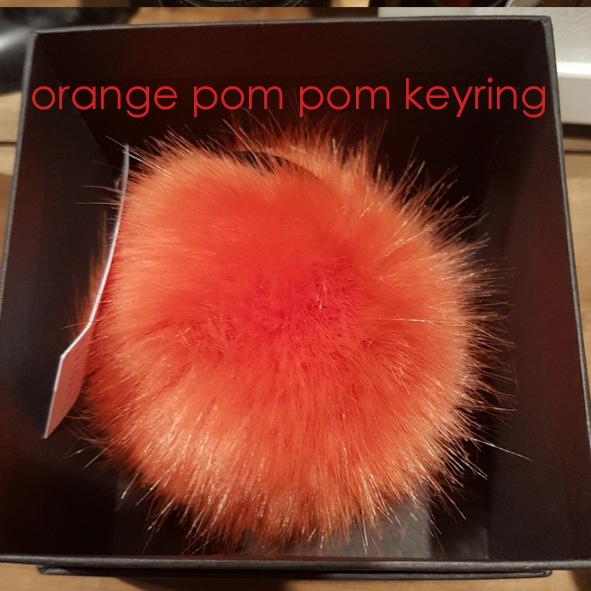 Orange pom hot sale pom keyring