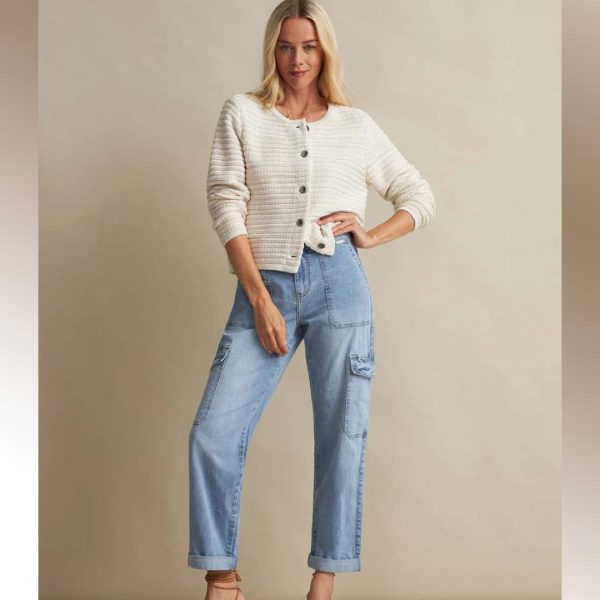 Red Button: denim cargo jeans