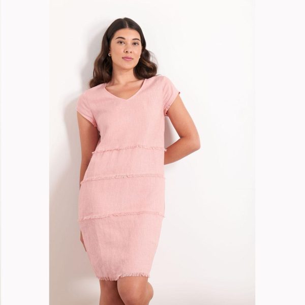 Foil: dusky rose linen dress