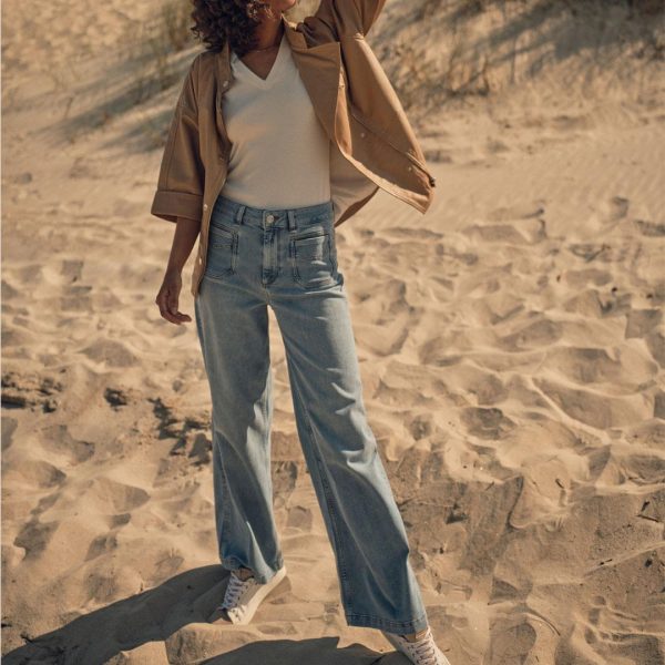 Cream: sand linen dungarees