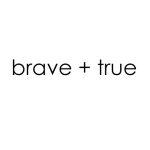 brave + true: pink cotton tee