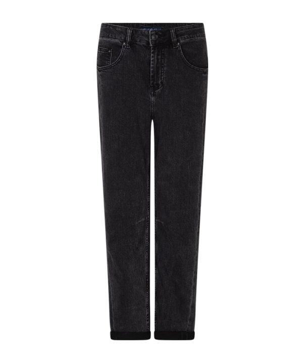 Red Button: charcoal barrel jean