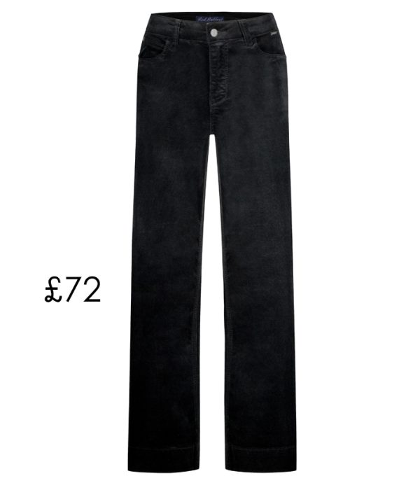 Red Button: wide leg dark denim jeans