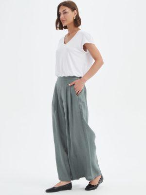 Tirelli: grey wide leg palazzo